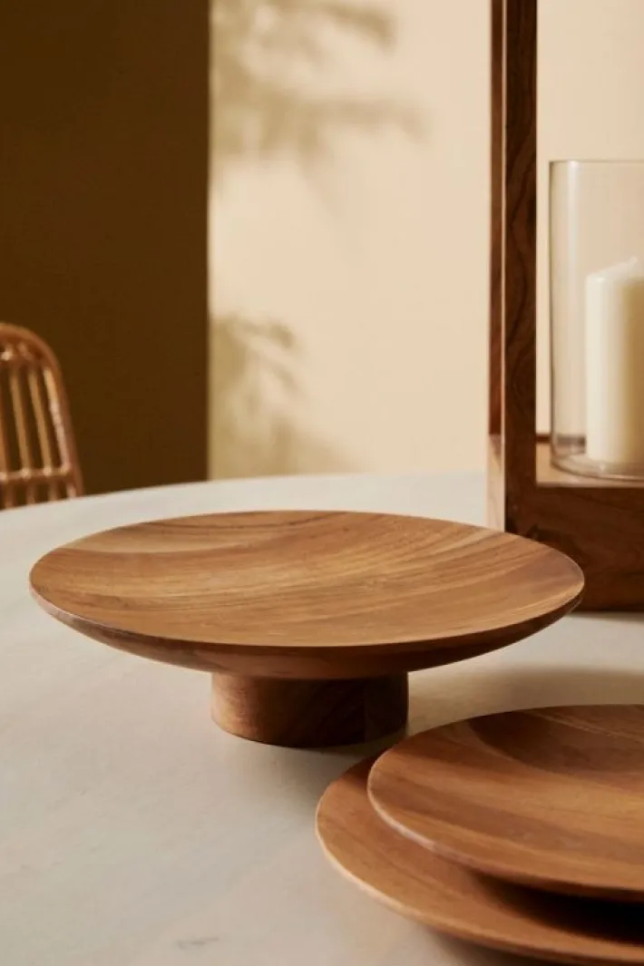 Bizzotto Vassoi E Centro Tavola>PIATTO DECORATIVO AIMI LEGNO NATURAL D23