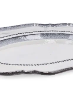 Bizzotto Vassoi E Centro Tavola>PIATTO DECORATIVO HIKARI ANTIQU WHITE H2