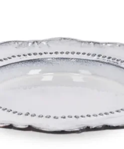 Bizzotto Vassoi E Centro Tavola>PIATTO DECORATIVO HIKARI ANTIQ WHITE D19