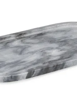 Bizzotto Vassoi E Centro Tavola>PIATTO DECORATIVO KANDY OVALE GRIG 40x20