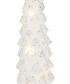 Bizzotto Oggettistica>PINO ROTANTE VT FROSTY BIANCO H40 C-LED
