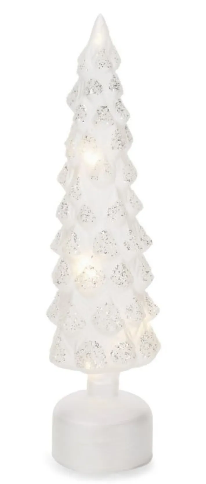 Bizzotto Oggettistica>PINO ROTANTE VT FROSTY BIANCO H40 C-LED