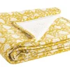 Bizzotto Coperte>PLAID CHAMBERY OCRA C-FIORE AVO 130X180