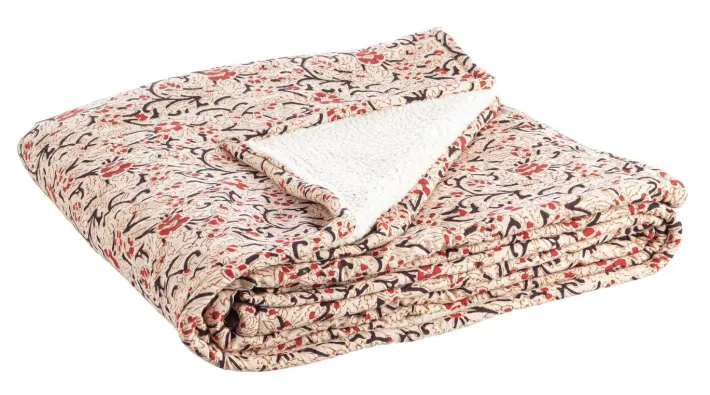 Bizzotto Coperte>PLAID LORIENT AVORIO C-FIORE PIC 130X180