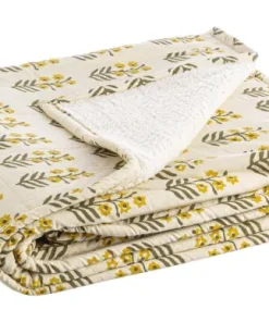 Bizzotto Coperte>PLAID REIMS AVORIO C-FIORE 130X180