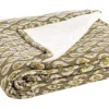 Bizzotto Coperte>PLAID REIMS VERDE C-FOGLIA130X180