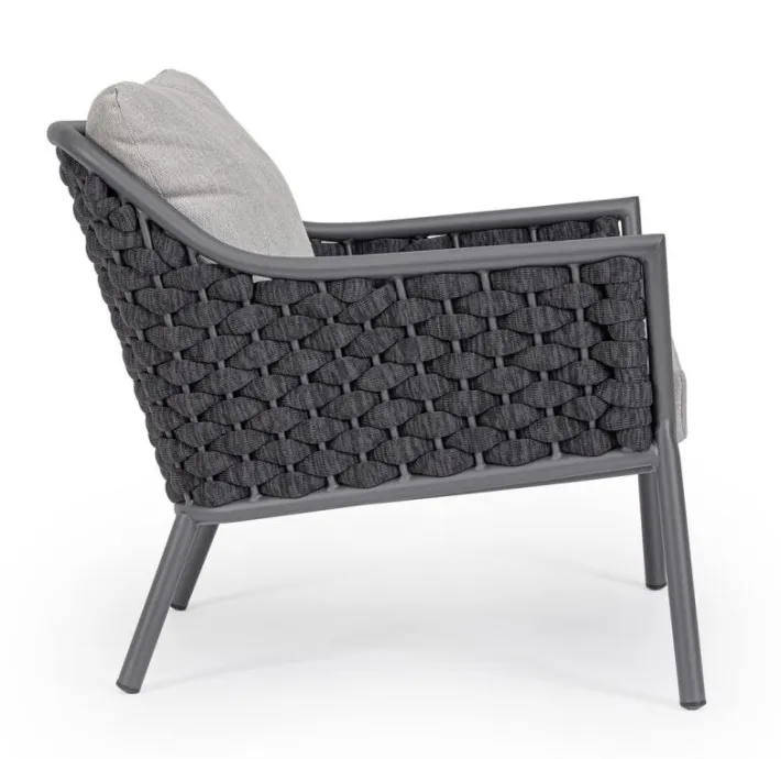 Bizzotto Poltrone>POLTRONA ANTRACITE QS22/GRAPHITE - EVERLY
