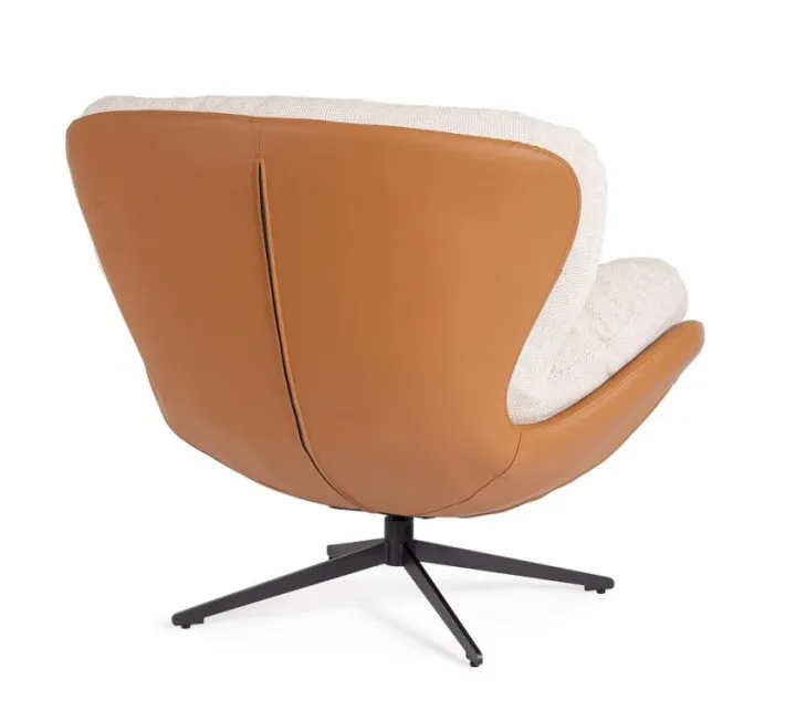 Bizzotto Poltrone E Chaise Longue>POLTRONA ADINDA GHIACCIO/CUOIO