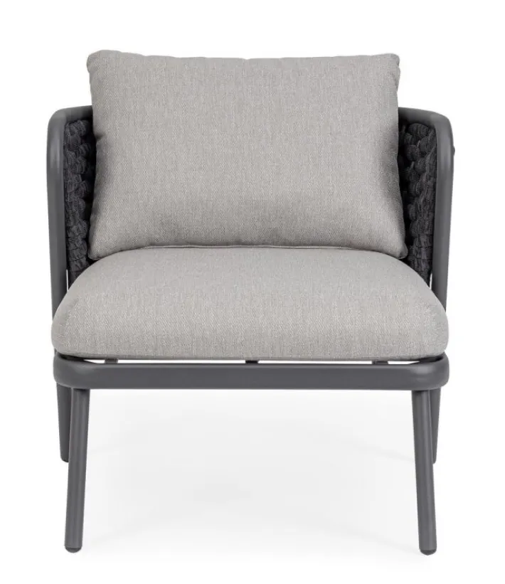 Bizzotto Poltrone>POLTRONA ANTRACITE QS22/GRAPHITE - HARLOW