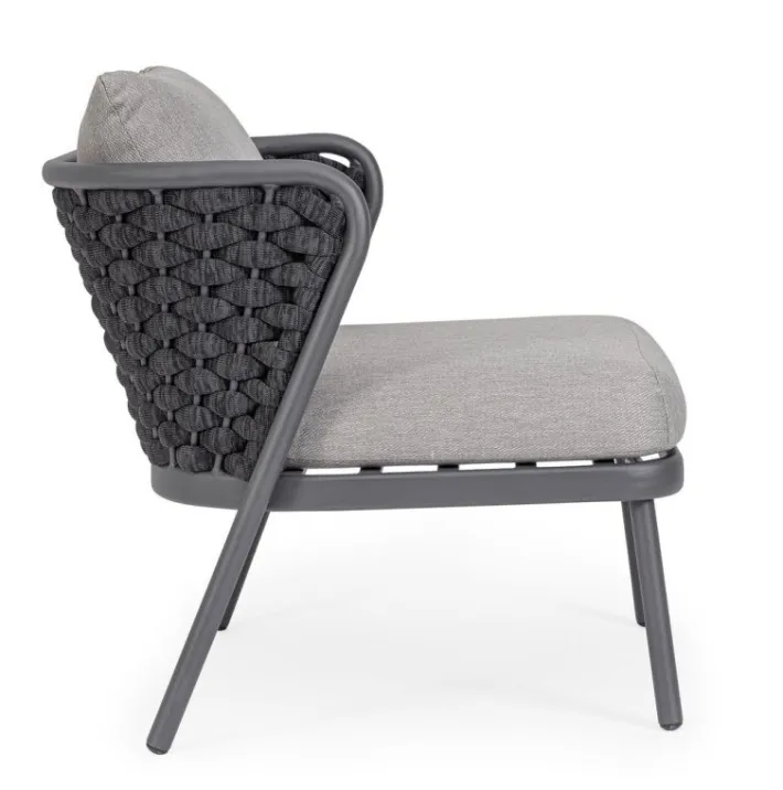 Bizzotto Poltrone>POLTRONA ANTRACITE QS22/GRAPHITE - HARLOW