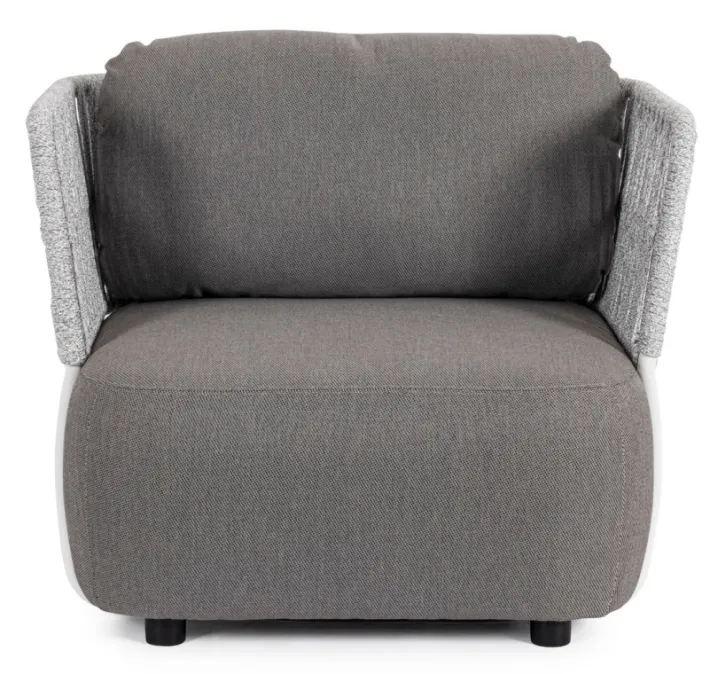 Bizzotto Poltrone>POLTRONA BIANCO/GRIGIO - PALMER