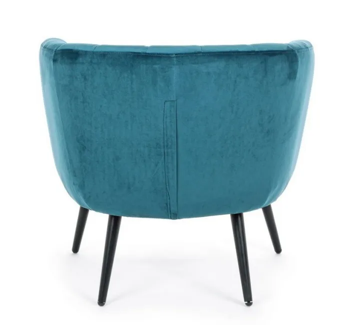 Bizzotto Poltrone E Chaise Longue>POLTRONA BLU PAVONE - AVRIL
