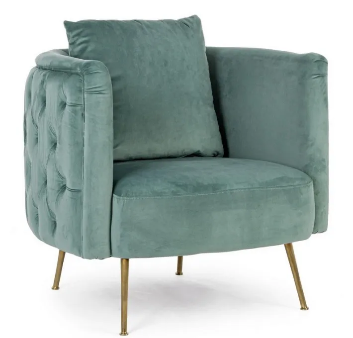 Bizzotto Poltrone E Chaise Longue>POLTRONA BLU TURCHESE - TENBURY