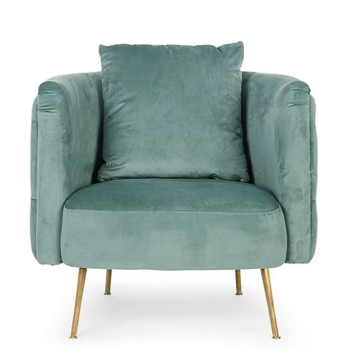 Bizzotto Poltrone E Chaise Longue>POLTRONA BLU TURCHESE - TENBURY