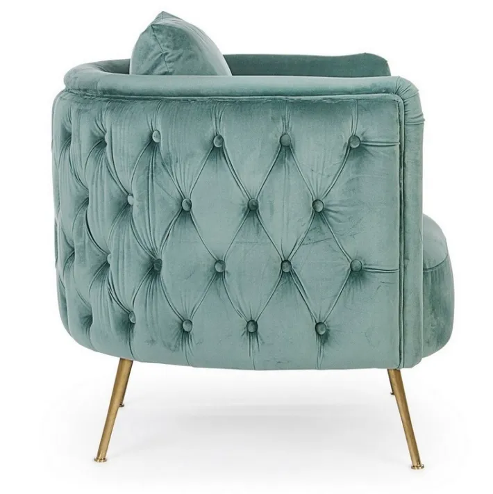 Bizzotto Poltrone E Chaise Longue>POLTRONA BLU TURCHESE - TENBURY