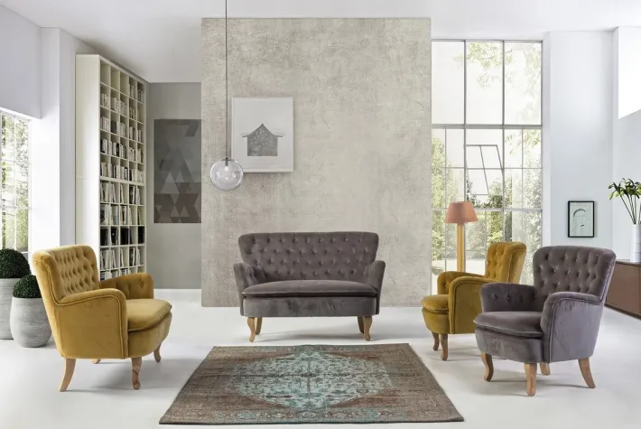 Bizzotto Poltrone E Chaise Longue>POLTRONA COLOR SENAPE - ORLINS