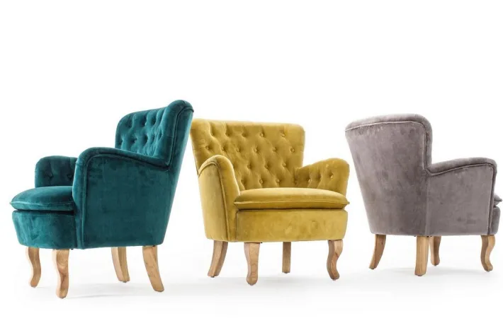 Bizzotto Poltrone E Chaise Longue>POLTRONA COLOR SENAPE - ORLINS