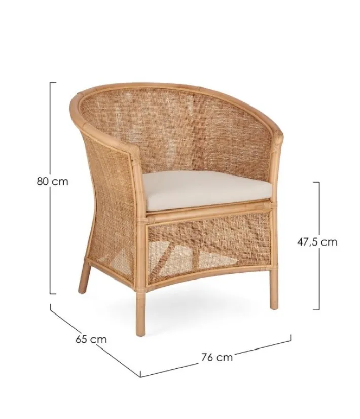 Bizzotto Poltrone E Chaise Longue>POLTRONA CON CUSCINO - ADELFA