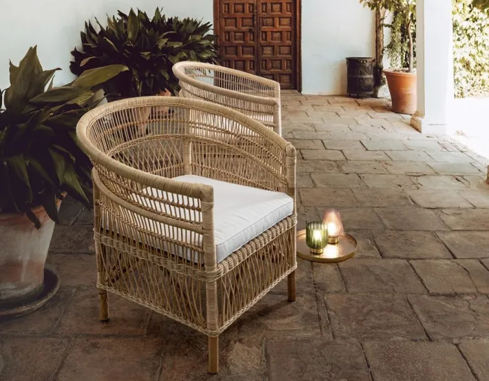 Bizzotto Poltrone E Chaise Longue>POLTRONA CON CUSCINO IN FIBRE NATURALI - JOSEFINA