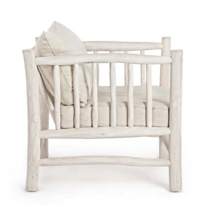 Bizzotto Poltrone E Chaise Longue>POLTRONA CON CUSCINO IN TEAK - SAHEL