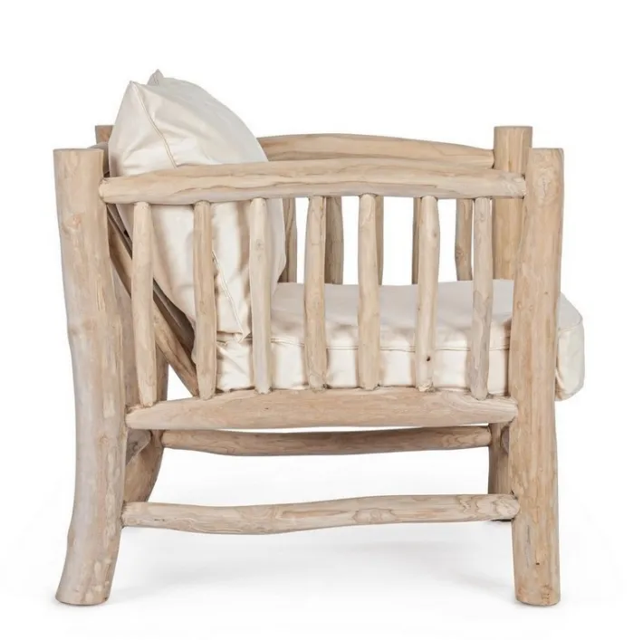 Bizzotto Poltrone E Chaise Longue>POLTRONA CON CUSCINO IN TEAK - SAHEL