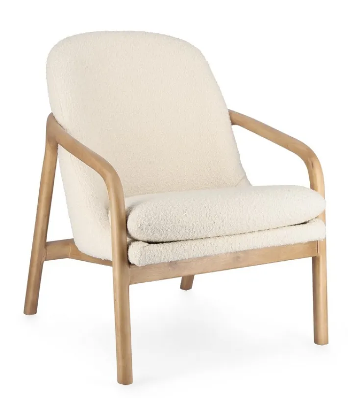Bizzotto Poltrone E Chaise Longue>POLTRONA EFFETTO BOUCLE' PURE - ELAIDE