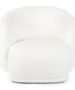 Bizzotto Poltrone E Chaise Longue>POLTRONA EFFETTO BOUCLE' BIANCO - TECLA