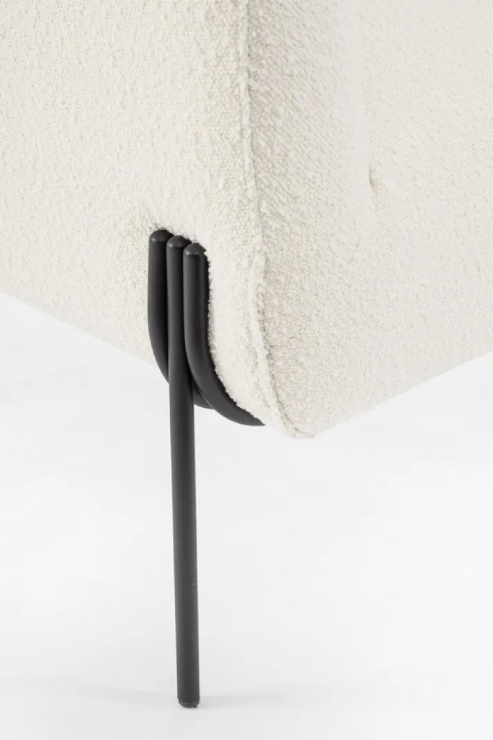 Bizzotto Poltrone E Chaise Longue>POLTRONA EFFETTO BOUCLE' BIANCO - CLAUDINE