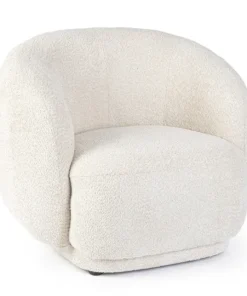 Bizzotto Poltrone E Chaise Longue>POLTRONA EFFETTO BOUCLE' NATURALE - TECLA