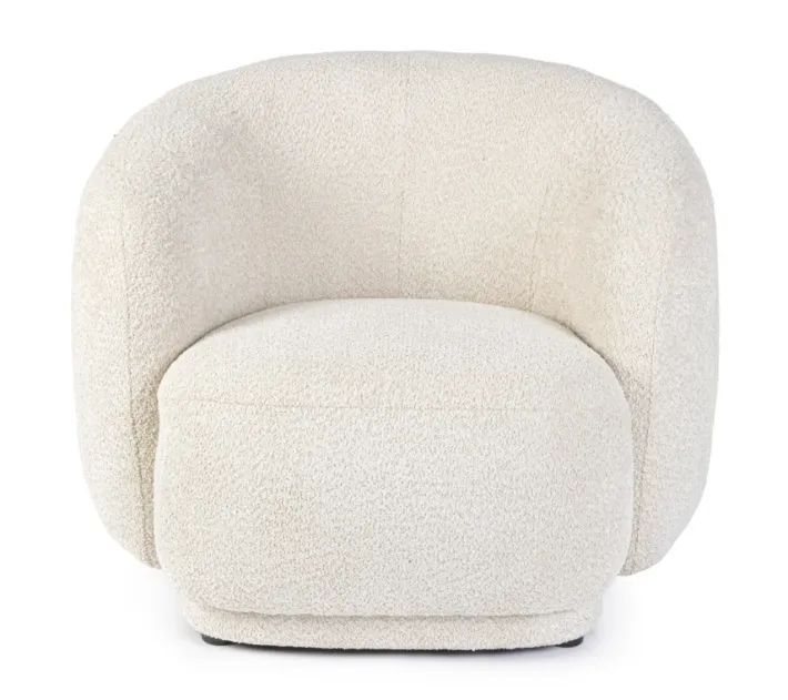 Bizzotto Poltrone E Chaise Longue>POLTRONA EFFETTO BOUCLE' NATURALE - TECLA