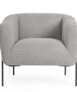 Bizzotto Poltrone E Chaise Longue>POLTRONA EFFETTO BOUCLE' GRIGIO - CLAUDINE