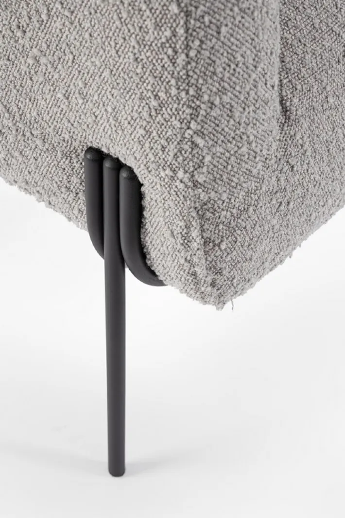 Bizzotto Poltrone E Chaise Longue>POLTRONA EFFETTO BOUCLE' GRIGIO - CLAUDINE