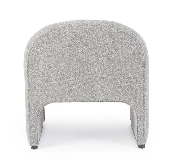 Bizzotto Poltrone E Chaise Longue>POLTRONA EFFETTO BOUCLE' GRIGIO - BASSILLA