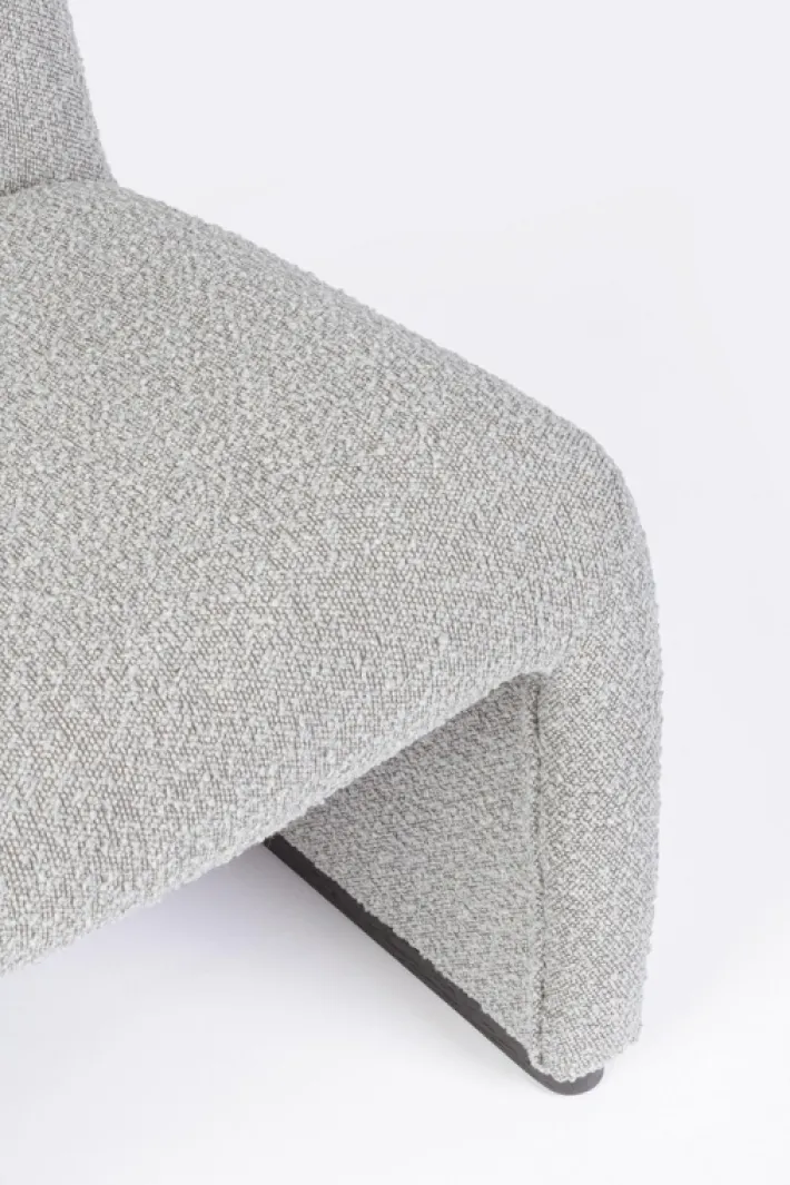 Bizzotto Poltrone E Chaise Longue>POLTRONA EFFETTO BOUCLE' GRIGIO - BASSILLA