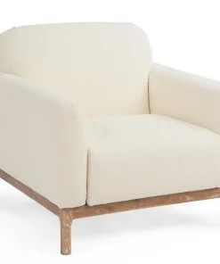 Bizzotto Poltrone E Chaise Longue>POLTRONA EFFETTO BOUCLE' NATURALE - DETROIT