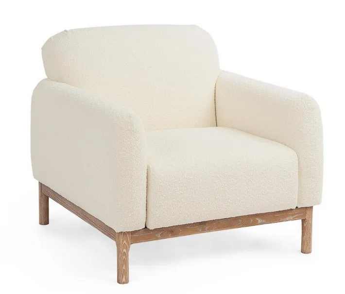 Bizzotto Poltrone E Chaise Longue>POLTRONA EFFETTO BOUCLE' NATURALE - DETROIT