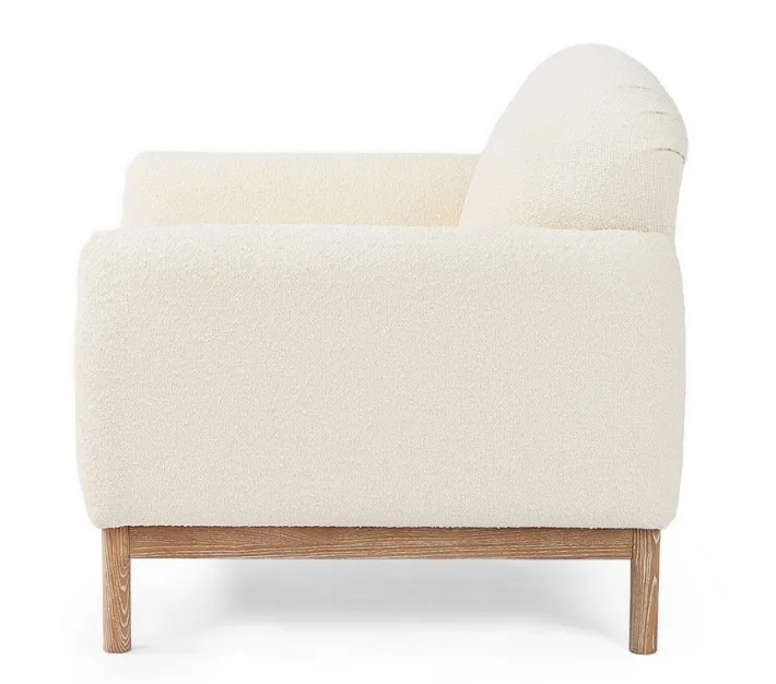 Bizzotto Poltrone E Chaise Longue>POLTRONA EFFETTO BOUCLE' NATURALE - DETROIT