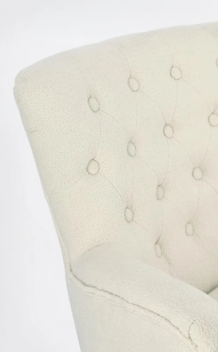 Bizzotto Poltrone E Chaise Longue>POLTRONA EFFETTO BOUCLE' PANNA - ORLINS