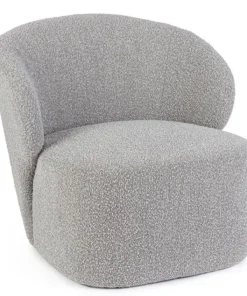 Bizzotto Poltrone E Chaise Longue>POLTRONA EFFETTO BUCLE' GRIGIO - BABILA