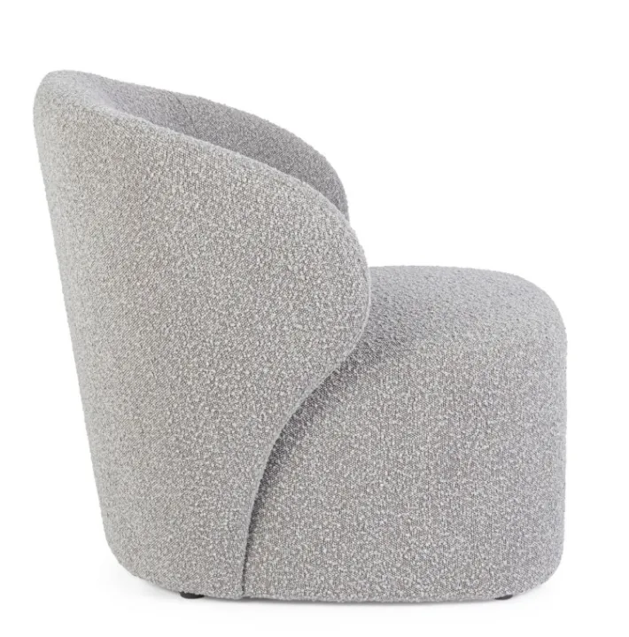 Bizzotto Poltrone E Chaise Longue>POLTRONA EFFETTO BUCLE' GRIGIO - BABILA