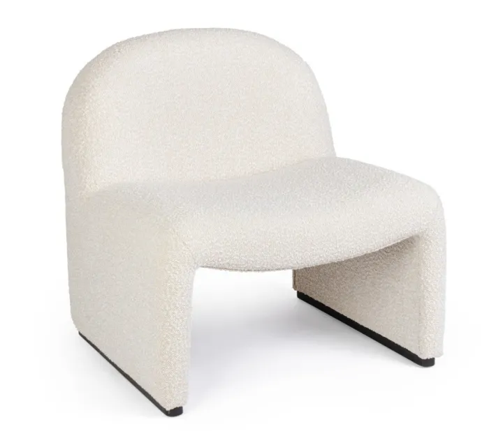 Bizzotto Poltrone E Chaise Longue>POLTRONA EFFETTO BUCLE' NATURALE - BASSILLA