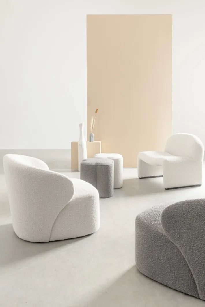 Bizzotto Poltrone E Chaise Longue>POLTRONA EFFETTO BUCLE' NATURALE - BASSILLA