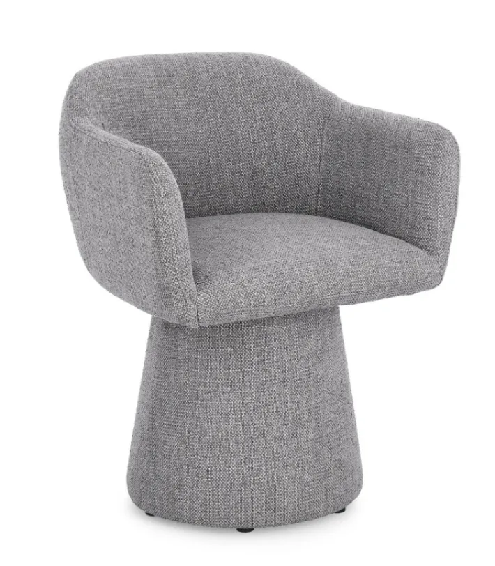 Bizzotto Poltrone E Chaise Longue>POLTRONA GIREVOLE GRIGIO SCURO - LOTTIE