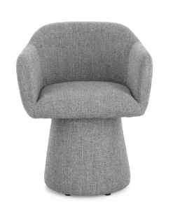 Bizzotto Poltrone E Chaise Longue>POLTRONA GIREVOLE GRIGIO SCURO - LOTTIE