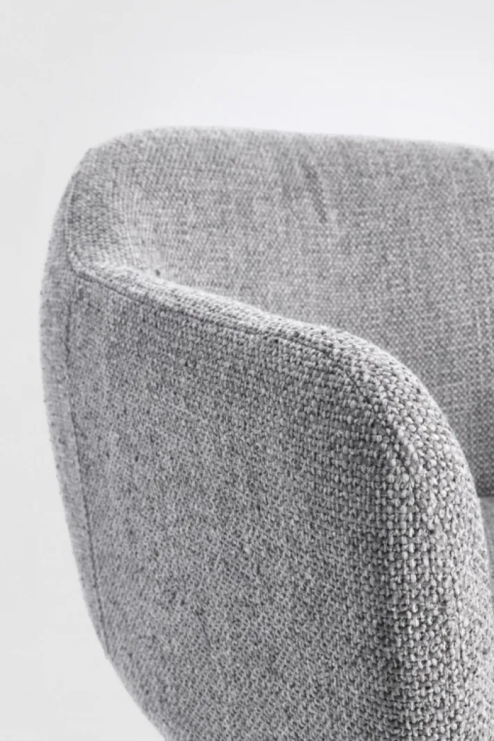 Bizzotto Poltrone E Chaise Longue>POLTRONA GIREVOLE GRIGIO SCURO - LOTTIE