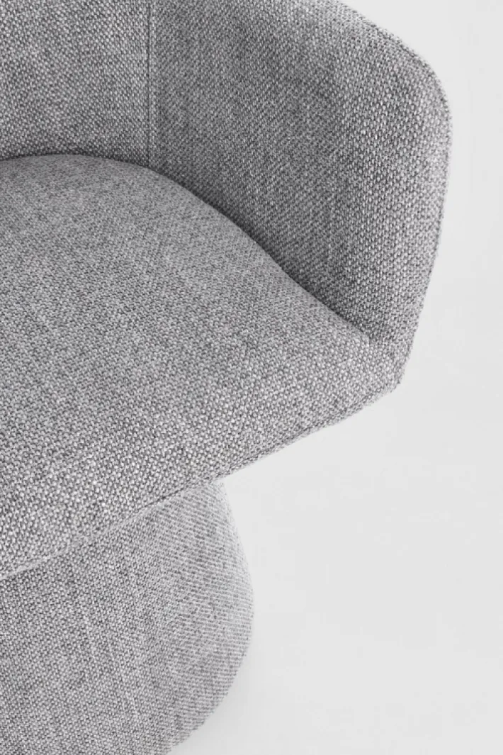 Bizzotto Poltrone E Chaise Longue>POLTRONA GIREVOLE GRIGIO SCURO - LOTTIE