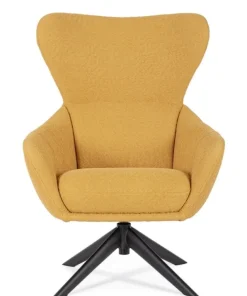 Bizzotto Poltrone E Chaise Longue>POLTRONA GIREVOLE HAILEY SENAPE