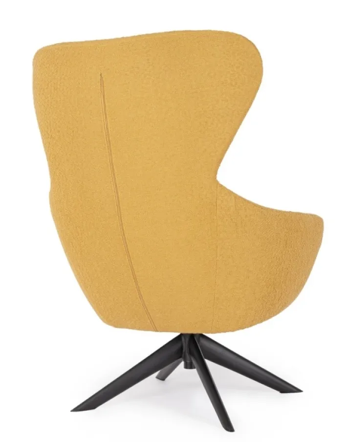Bizzotto Poltrone E Chaise Longue>POLTRONA GIREVOLE HAILEY SENAPE