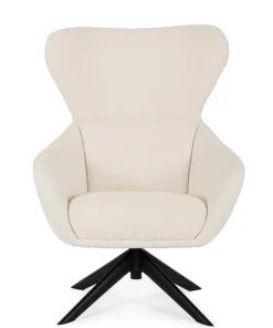 Bizzotto Poltrone E Chaise Longue>POLTRONA GIREVOLE HAILEY SNOW