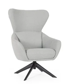 Bizzotto Poltrone E Chaise Longue>POLTRONA GIREVOLE HAILEY GRIGIO